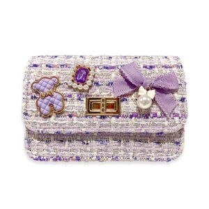 Teddy & Bow Tweed Purse